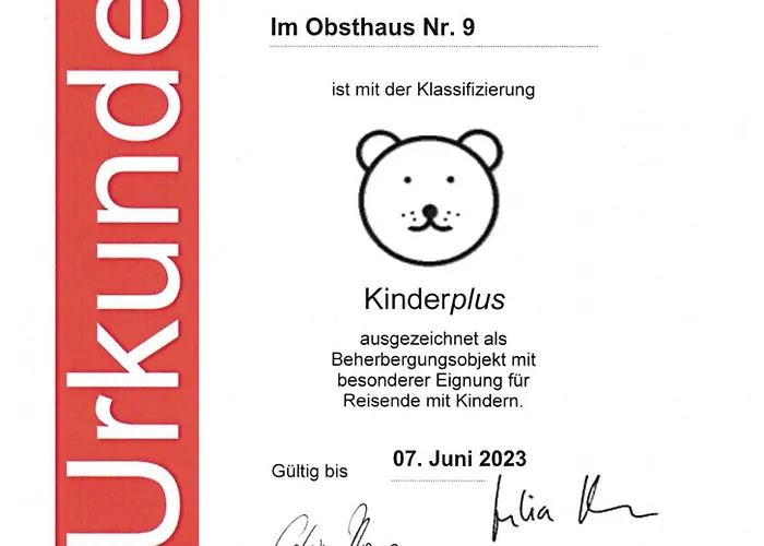 Im Obsthaus 9 Lägenhet *